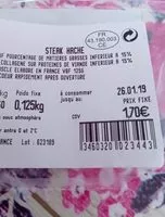 Mängden socker i Steak haché