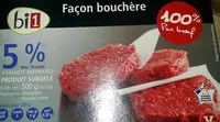 Mängden socker i Steak hachés 100 % pur boeuf