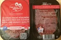 Mängden socker i Steaks Hachés 5% M.G.