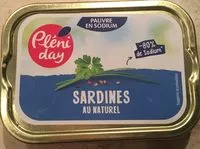 Mängden socker i Sardines au naturel