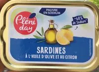 Mängden socker i Sardines Huile Olive Citron Allege En Sel