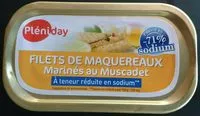 Mängden socker i Filets de maquereaux marinés au muscadet pauvre en sodium
