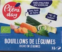 Mängden socker i Bouillons de legumes
