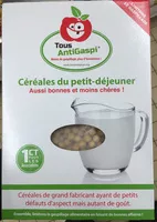 Mängden socker i Céréales du petit-déjeuner (boules de maïs soufflées au miel)