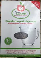 Mängden socker i Céréales du petit-déjeuner (disques de céréales soufflées avec inclusions cacao)