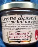 Mängden socker i Creme dessert chocolat au lait au caramel