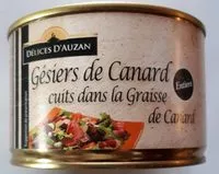 Mängden socker i Gésiers de Canard Entiers Cuits dans la Graisse d'Oie