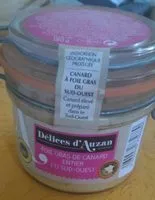 Mängden socker i Foie gras de canard entier du sud ouest