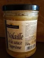 Mängden socker i Volaille à la sauce suprême