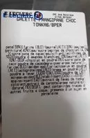 Mängden socker i Galette des rois chocolat