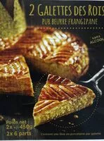 Mängden socker i 2 Galettes des Rois pur beurre frangipane