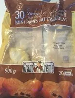 Mängden socker i 30 Mini Pains Chocolats Pur Beurre Prêts a Cuire