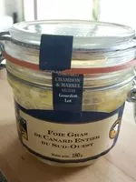 Mängden socker i Foie gras de canard entier du sud-ouest