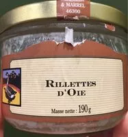 Mängden socker i Rillettes d oie
