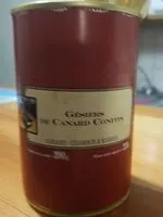 Mängden socker i Gesiers de canard confits