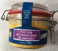 Mängden socker i Foie gras de canard entier du Sud-Ouest