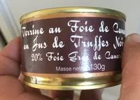 Mängden socker i Terrine au foie de canard et jus de truffes