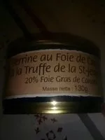 Mängden socker i Terrine au foie gras de canard
