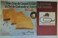 Mängden socker i Foie gras de canard entier du sud-ouest au sel de Guérande et poivre noir Sarawak