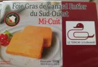 Mängden socker i Foie Gras de Canard Entier Mi-cuit
