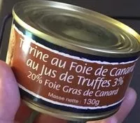 Mängden socker i Terrine au foie de canard