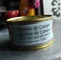Mängden socker i Terrine de canard au foie de canard