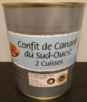 Mängden socker i Confit de Canard du Sud-Ouest 2 cuisses