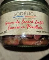 Mängden socker i Gésiers de canard confits émincés en persillade