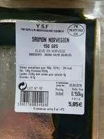 Mängden socker i Saumon Norvegien