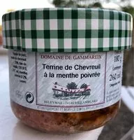 Mängden socker i Terrine de chevreuil à la menthe poivrée