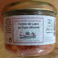 Mängden socker i Terrine de lapin au thym citronné