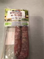 Mängden socker i 4 Chipolatas Aux Herbes