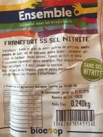 Mängden socker i Saucisse Francfort ss sel nitrit(4) 240g