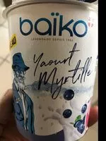 Mängden socker i Baiko yaourt myrtille