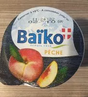 Mängden socker i Yaourt sur lit de fruits (Pêche)