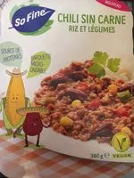 Mängden socker i Chili sin carne riz et legume