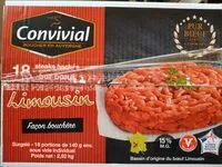 Mängden socker i 18 Steack hachés pur boeuf