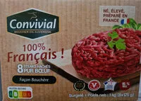 Mängden socker i Steak haché façon bouchère