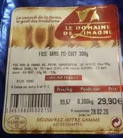 Mängden socker i Foie gras mi-cuit de canard