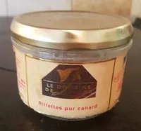 Mängden socker i Rillettes pur canard