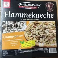 Mängden socker i Flammekueche aux Champignons - Tarte flambée aux Champignons