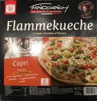 Mängden socker i Flammekueche