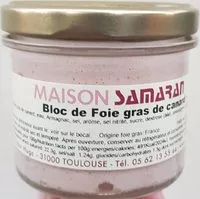 Mängden socker i Bloc de foie gras de canard