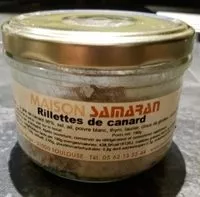 Mängden socker i Rillettes de canard
