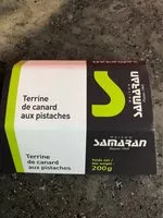 Mängden socker i Terrine de Canard aux Pistaches