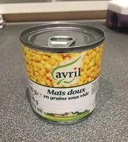 Mängden socker i Maïs doux en grains sous vide