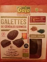 Mängden socker i Galettes de céréales germées Sarrasin - Spiruline