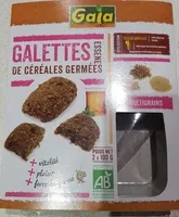 Mängden socker i Galettes de céréales germées - multigrains
