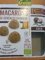 Mängden socker i Macarons de céréales germées coco