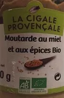 Mängden socker i Moutarde au miel et aux épices bio